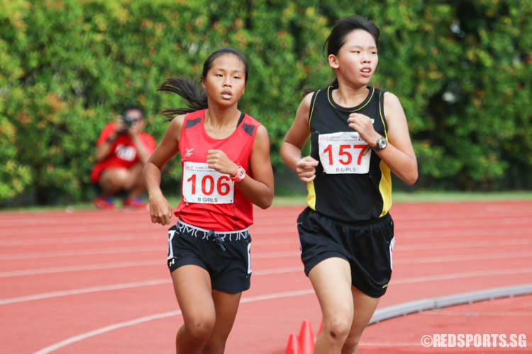Dora Shoo (#106) and Caylee Chua (#157) finished 12th and 11th respectively. (Photo © Chua Kai Yun/Red Sports)