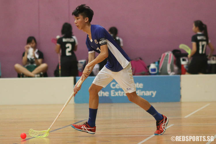 Captain Thaddeus Tan (MJC #77) contributed 3 goals in this game. (Photo © Chua Kai Yun/Red Sports)