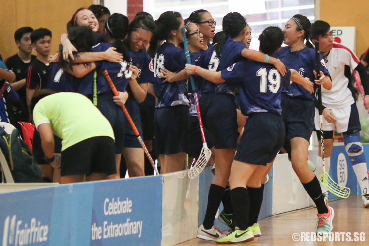 River Valley players celebrate their hard-earned victory. (Photo © Chua Kai Yun/Red Sports)