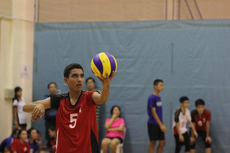 St. Hilda's Secondary Team A beat Shuqun Secondary in straight sets (25-18, 25-21) to finish unbeaten over eight games. (Photo 23 © Ryan Lim/Red Sports)
