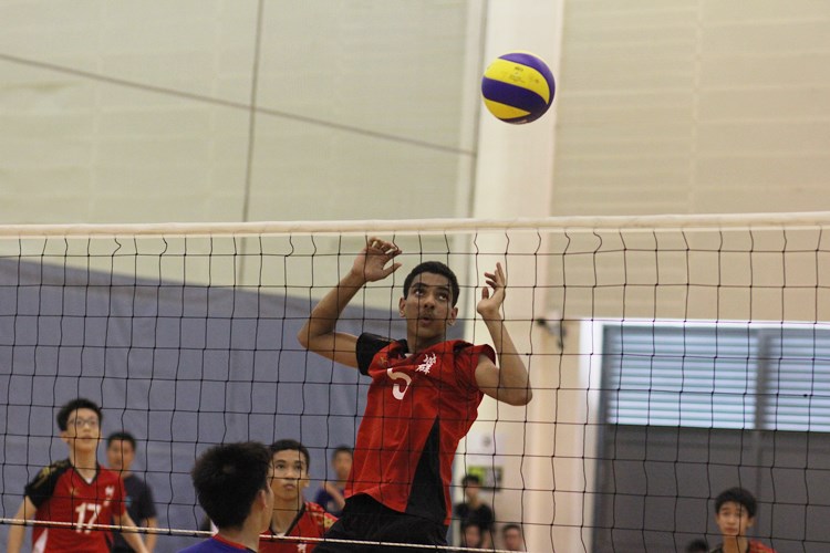 St. Hilda's Secondary Team A beat Shuqun Secondary in straight sets (25-18, 25-21) to finish unbeaten over eight games. (Photo 25 © Ryan Lim/Red Sports)