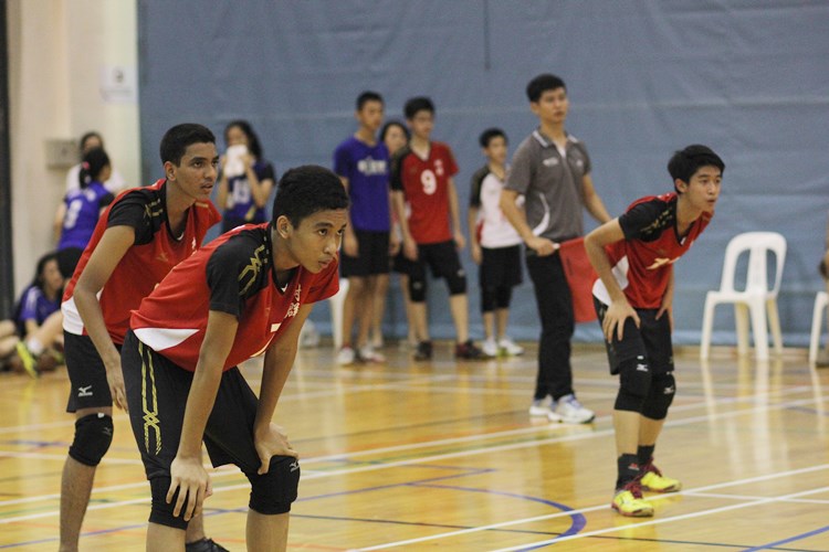 St. Hilda's Secondary Team A beat Shuqun Secondary in straight sets (25-18, 25-21) to finish unbeaten over eight games. (Photo 27 © Ryan Lim/Red Sports)