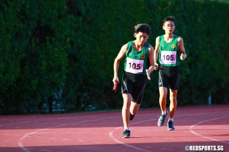 Singapore Sports School won the u-15 sprint medley in 2:16.45. Raffles Institution were second in 2:38.68 while Unity were third in 2:45.85. (Photo © Les Tan/Red Sports)