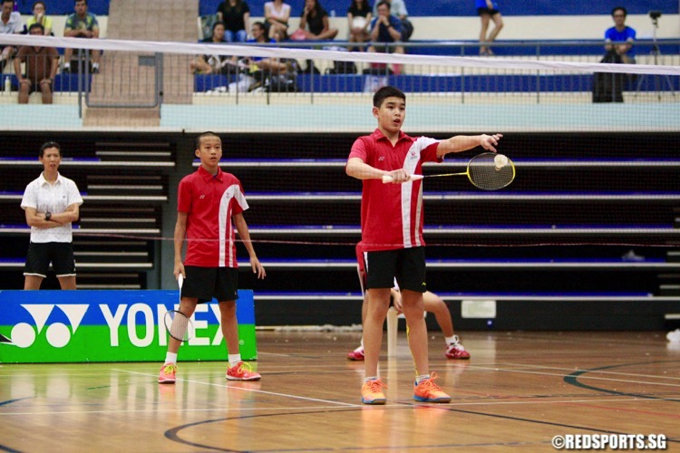 The SYOF badminton tournament saw 43 teams in total taking part in the boys' u-15 and u-17 categories. (Photo © Les Tan/Red Sports)
