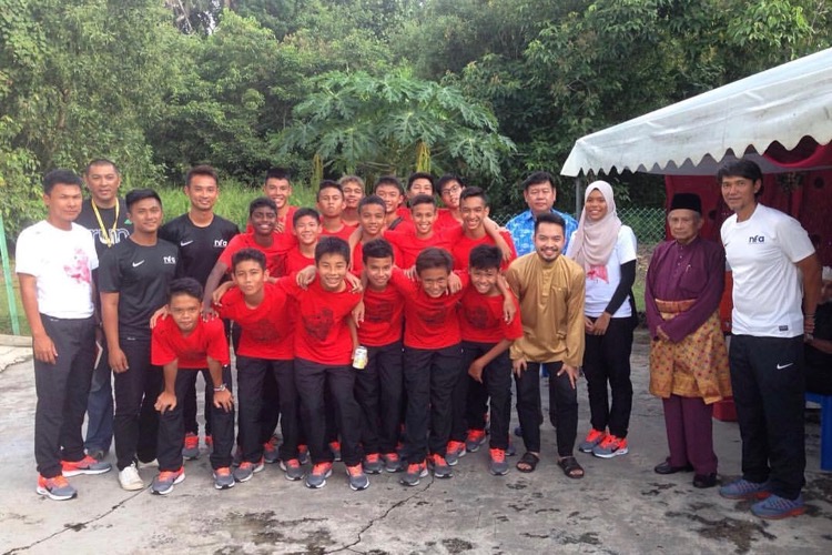 The Singapore U-14 football team in Brunei for the AFC U-14 Festival of Football. (Photo: FAS Facebook)