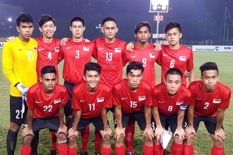 The starting lineup for Singapore against Timor Leste. (Photo: FAS Facebook)