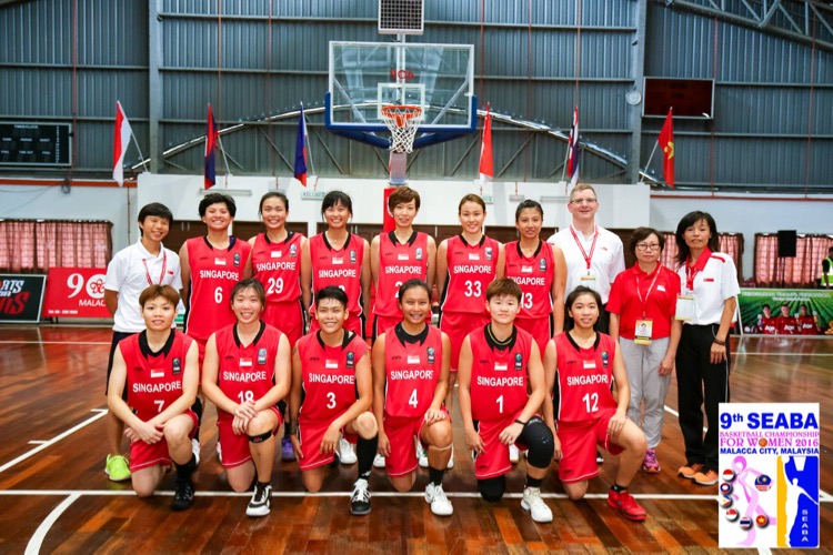 Back Row (L-R): Leong Yin Yin (Team Manager), Lim Jia Min (#6), Alanna Lim (#29), Tang Choy Ting (#23), Yukie Yoshida (#21), Jayne Tan (#33), Priscilla Han (#13), Kirk Murad (Head Coach), ?, Hannah Ho Yoke Mei (Asst Coach) Front Row (L-R): Cheryl Lim (#7), Amanda Lim (#18), Koh Wei Bin (#3), Shermaine See (#4), Jacqueline Chu (#1), Sharon Lee (#12)
