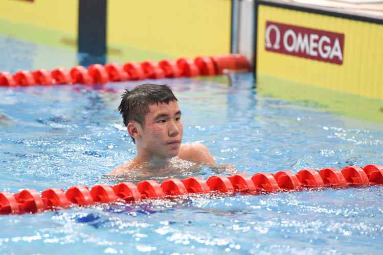 Glen Lim finished second in the Men's 800m Freestyle event on the first day of the 13th Singapore National Swimming Championship. (Photo © Stefanus Ian/Red Sports)