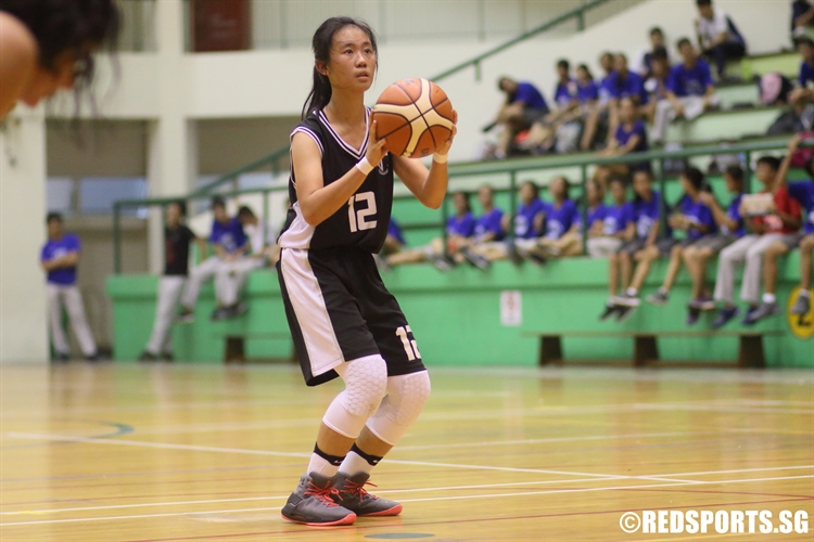 Charmaine Ng (RGS #12) at the free throw line. (Photo 11 © Dylan Chua/Red Sports)