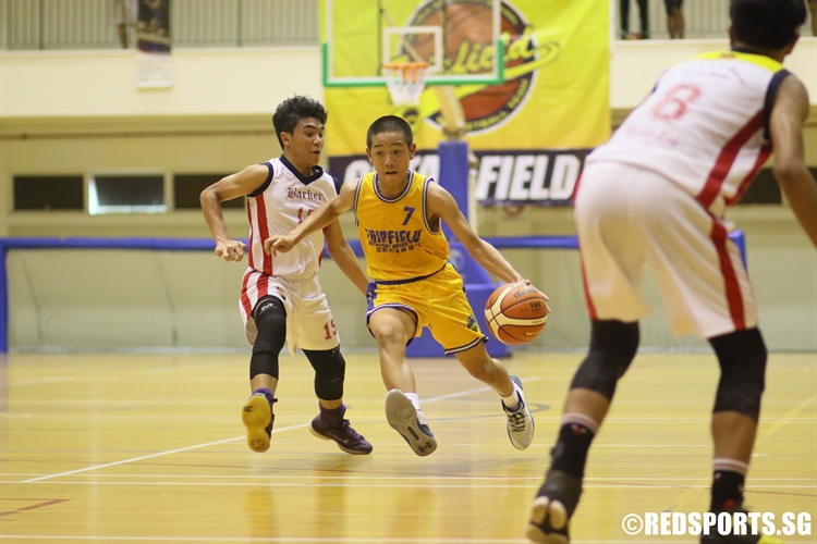 Joshua Ho (FMS #7) drives past his defender. (Photo 10 © Dylan Chua/Red Sports)