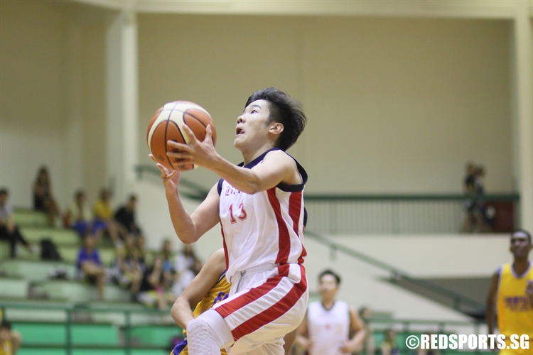 Calder Teo (ACSB #13) rises for the lay-up. (Photo 3 © Dylan Chua/Red Sports)