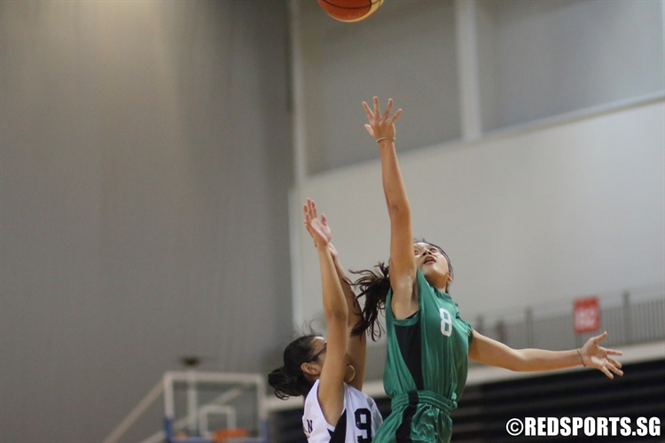 Marilyn Yap (AIS #8) rises for the lay-up. She scored a team-high 11-points. (Photo 6 © Dylan Chua/Red Sports)