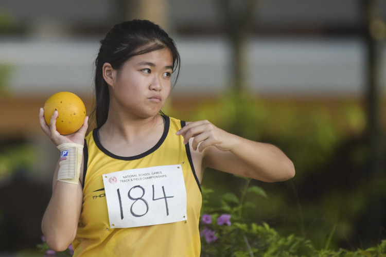 Cornelia Ho of Victoria Junior College finished fifth in the A Division Girls Finals with a final distance of 8.31m. (Photo © Stefanus Ian/Red Sports)