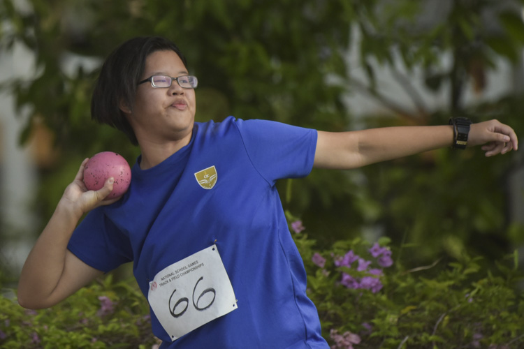 Tan Xin Ning of Victoria Junior College finished eighth in the A Division Girls Finals with a final distance of 7.51m. (Photo © Stefanus Ian/Red Sports)