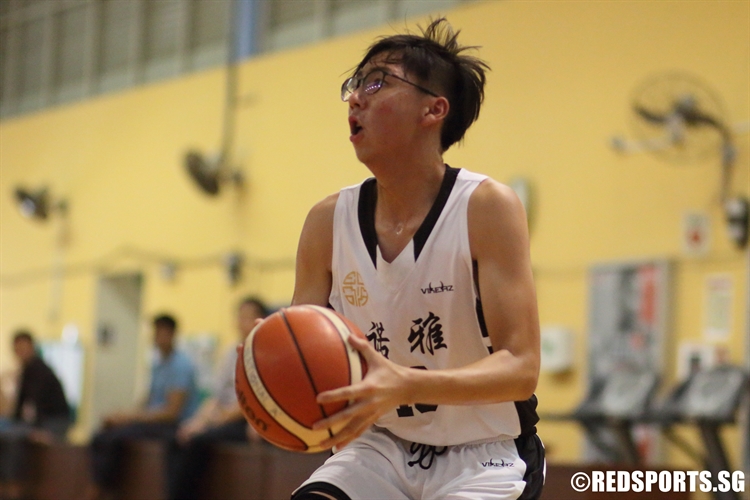 Goh Yi Heng (EJC #27) looks to shoot. (Photo  © Chan Hua Zheng/Red Sports)