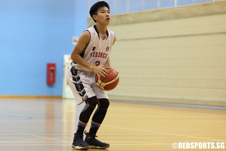 Chan Qi Feng (NV #3) at the free throw line. (Photo 3 © Dylan Chua/Red Sports)