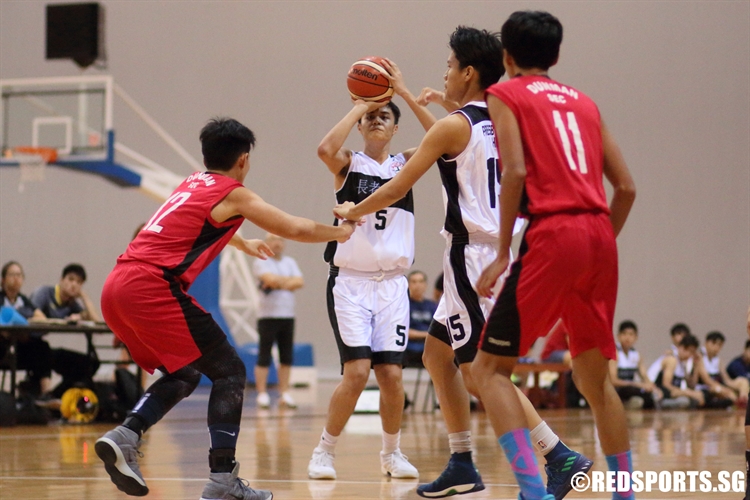 Kovan Toh (PHS #5) pulls up for a jump-shot. (Photo  © Chan Hua Zheng/Red Sports)