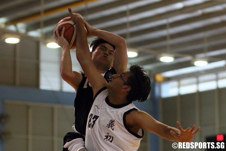 NYJC #18 has his lay-up rejected. (Photo 7 © Dylan Chua/Red Sports)