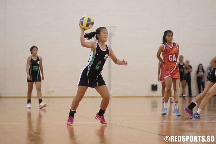 Fhin (C) of RGS snaps a pass up-court. (Photo  © Chan Hua Zheng/Red Sports)
