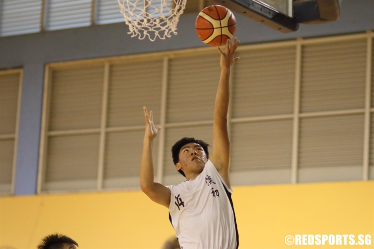 TJC #14 elevates for a lay-up on a fast-break. He finished with a team-high 6 points. (Photo  © Chan Hua Zheng/Red Sports)
