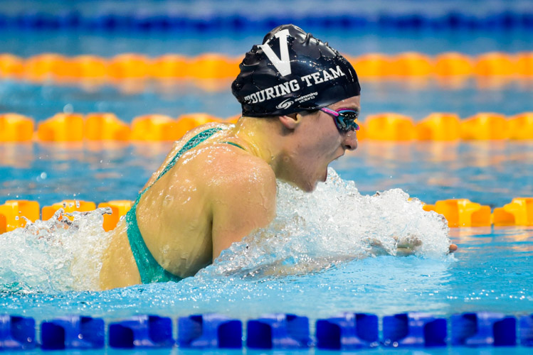 Sophie Caldwell in action during the 200m Individual Medley final. 
