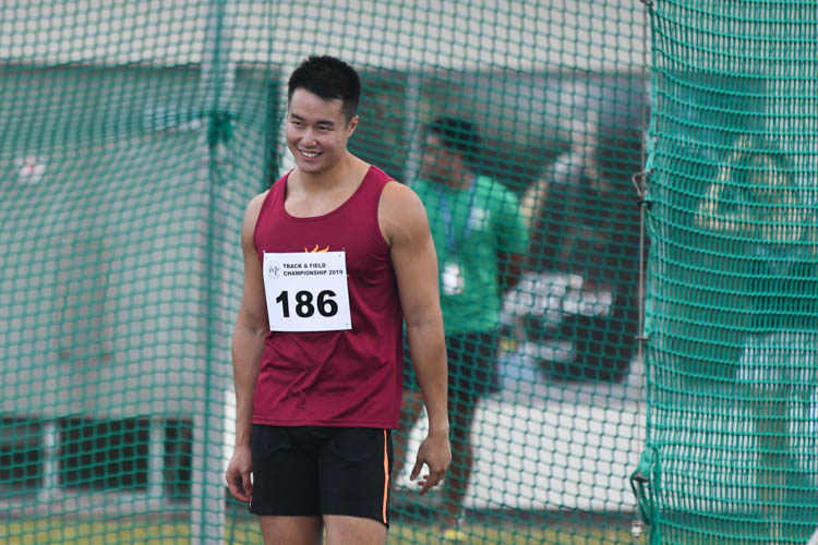 Brian See of NUS smiling after one of his throws. (Photo 8 © Stefanus Ian/Red Sports)
