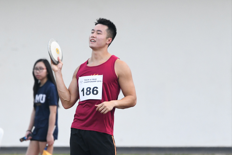 Brian See of NUS preparing for one of his throws. (Photo 8 © Stefanus Ian/Red Sports)