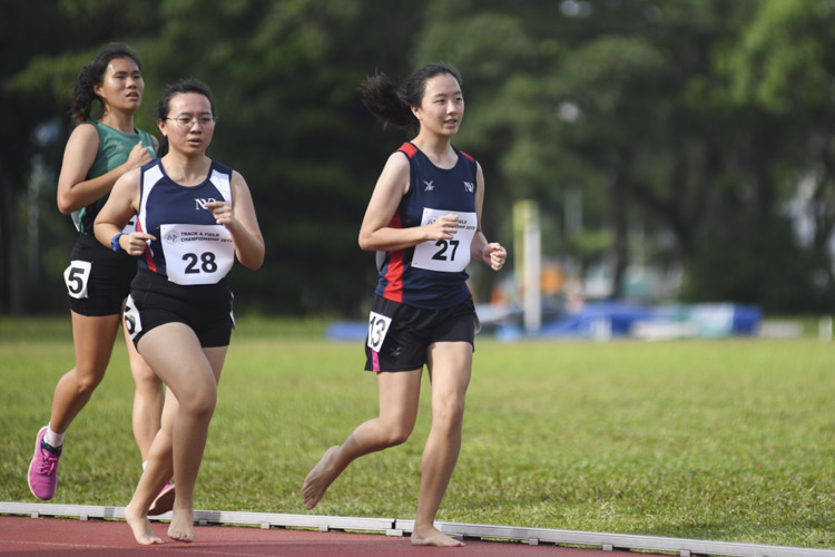 Ada Seow and Linette Tan of NYP finished seventh and eighth respectively in the IVP women's 5000m race with a time of 24:39.19 and 26:40.17.  (Photo 1 © Stefanus Ian/ Red Sports)