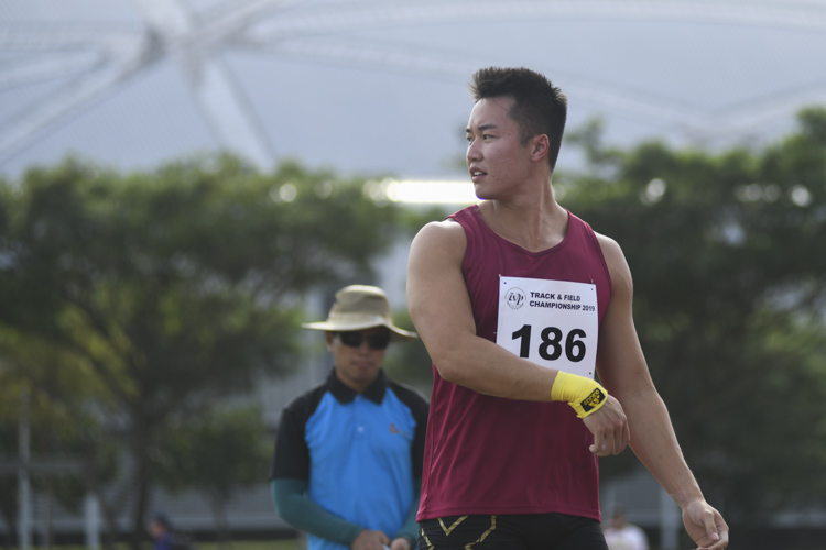 Brian See of NUS broke the IVP record and defended his Men's Shot Put title with a final throw of 14.14m (Photo 1 © Stefanus ian/Red Sports)