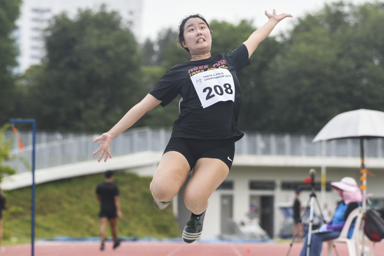 Euodias Loh of NP finished eighth in the Women's Long Jump event with a final distance of 3.98m. (Photo 1 © Stefanus Ian/Red Sports)
