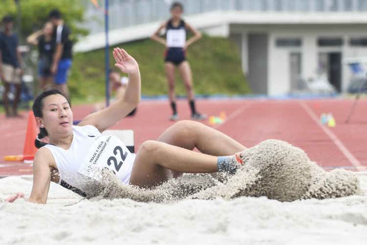 Keifa Teo of SMU finished sixth in the Women's Long Jump event with a final distance of 4.33m. (Photo 1 © Stefanus Ian/Red Sports)