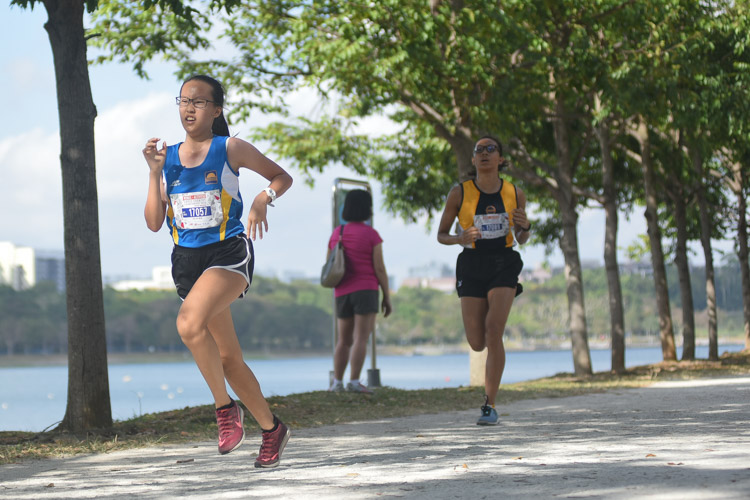 Teo Jia Wen (#17057) of Guangyang Secondary placed ninth in the U17 Girls' category. (Photo 9 © Iman Hashim/Red Sports)