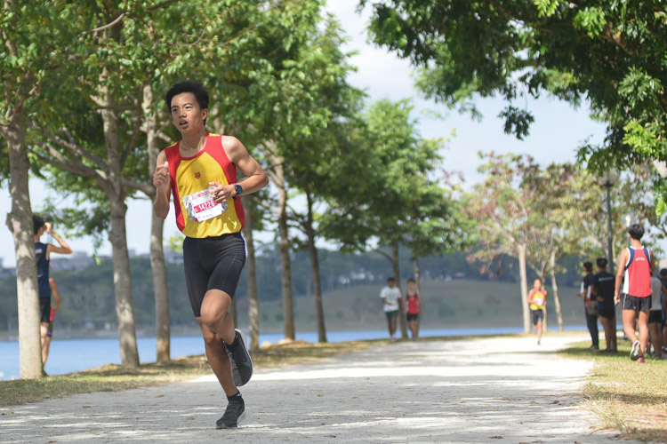 Dai Hexuan of Hwa Chong Institution (HCI) placed second in the U14 Boys' category. (Photo 1 © Iman Hashim/Red Sports)