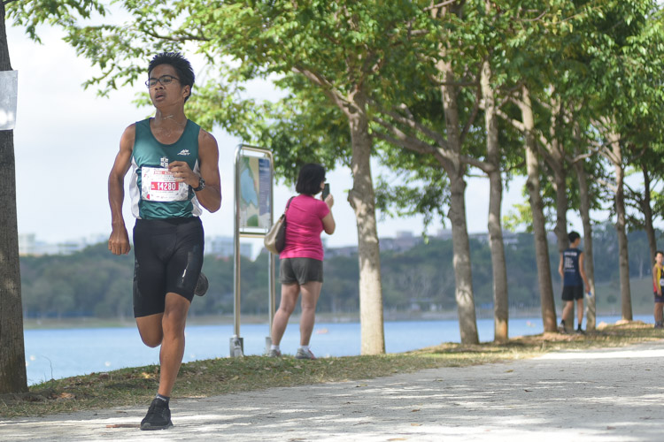 Runner #14280 of St. Joseph’s Institution finished fifth in the U14 Boys' category. (Photo 1 © Iman Hashim/Red Sports)