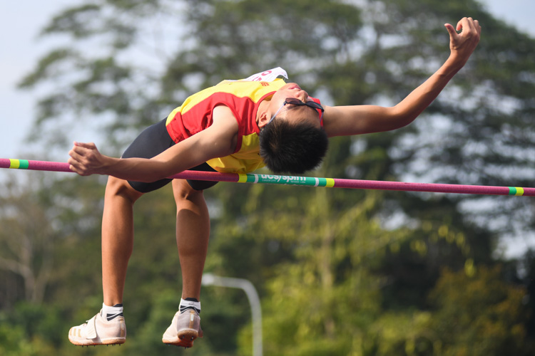 Abel Lee of HCI also finished joint-fourth with a final height of 1.76 metres. (Photo 1 © Stefanus Ian/Red Sports)