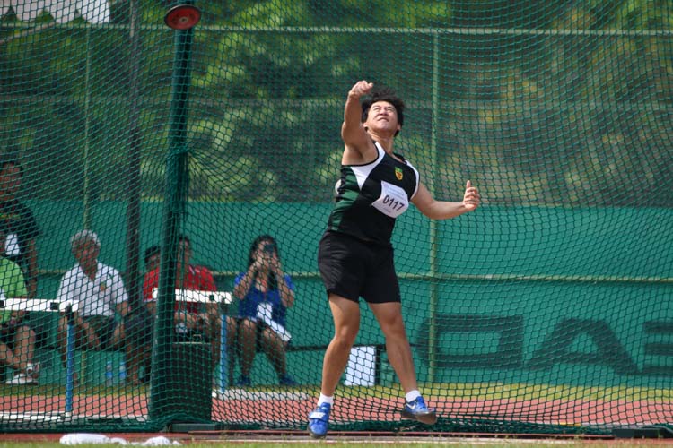 Matthew Lee of RI came in third in the A Division Boys’ Discus event with a final distance of 41.34m. (Photo 1 © Stefanus Ian/Red Sports)