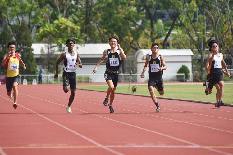 Only 0.08s separated first and fourth place in the A Division boys' 200m final. (Photo 5 © Iman Hashim/Red Sports)