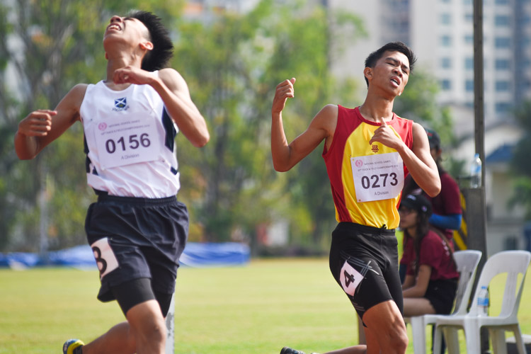 Dave Tung (#273) of HCI placed fifth while Zechariah Low (#156) of SAJC came in sixth. (Photo 9 © Iman Hashim/Red Sports)