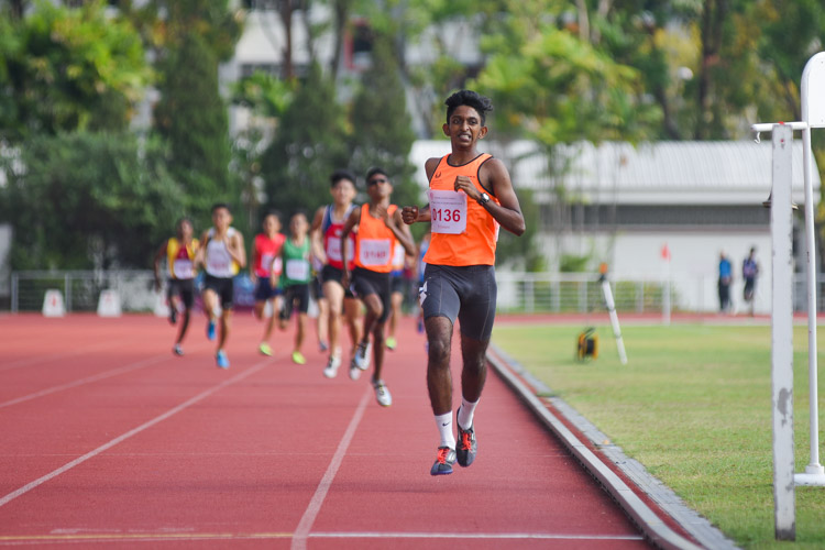 Harieharan S/O Durairaj (#136) of SSP finished third in 2:08.23. (Photo 7 © Iman Hashim/Red Sports)
