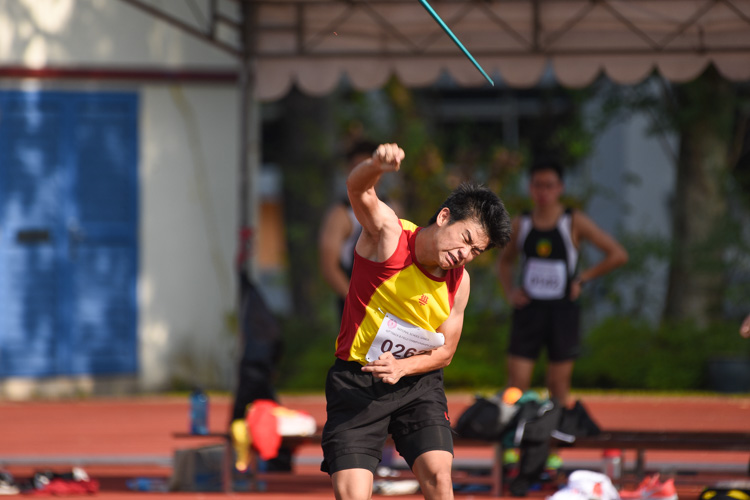 Ryan Loh (#262) of Hwa Chong Institution placed seventh with 41.10m. (Photo 9 © Iman Hashim/Red Sports)