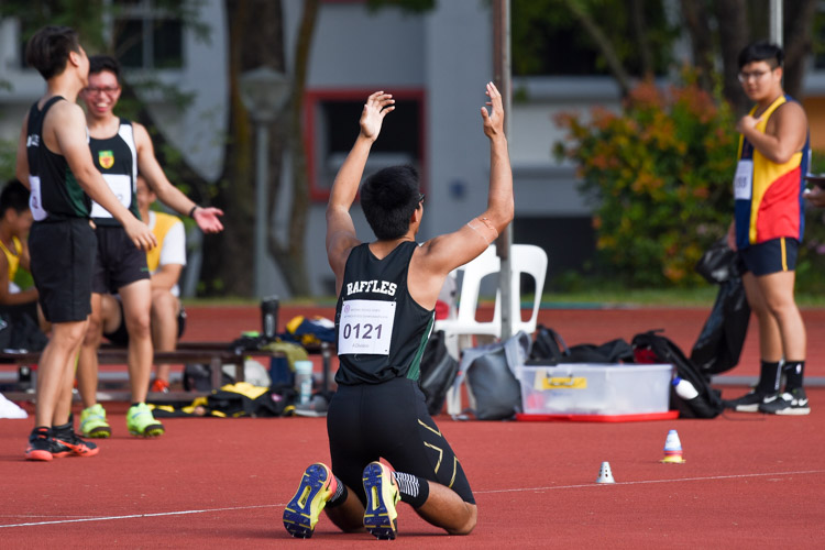 Joel Low rueing a less-than-satisfactory throw on his last attempt. (Photo 3 © Iman Hashim/Red Sports)