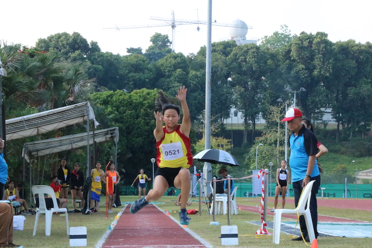 Tan Tse Teng of Hwa Chong Institution (HCI) clinched the fourth position with an overall distance of 4.99m.