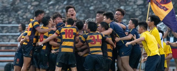 ACS(I) clawed its way back from 5-13 to 15-13, winning the B Division rugby final.