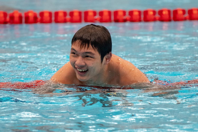 Ephraim Tan of ACS(I) won the B Division Boys' 200m butterfly final with a time of 2:06.83.
