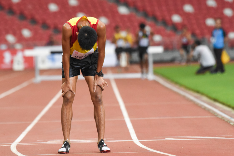 HCI's Joshua Rajendran finished in second place. (Photo X © Iman Hashim/Red Sports)