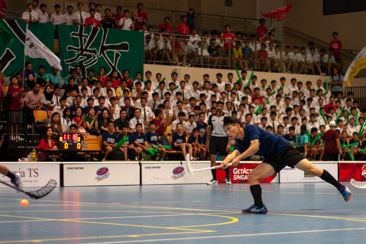 Tan Jia Hao (CHS #12) shoots the ball. (Photo 6 © REDintern Jordan Lim)