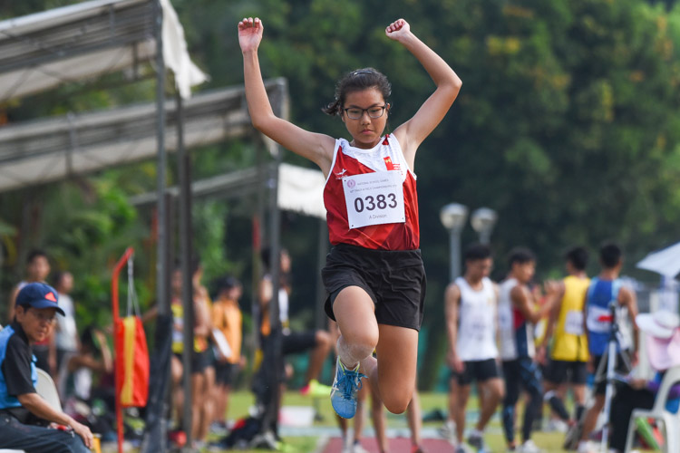 Natalie Ngoh of NJC came in eighth with 10.16m. (Photo 18 © Iman Hashim/Red Sports)