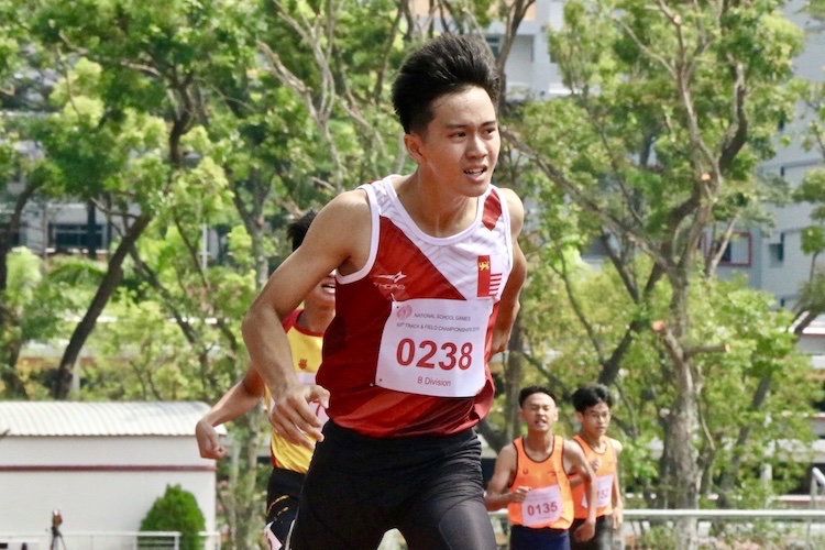 Ken Hayashi of National Junior College placed second with a timing of 57.68s.