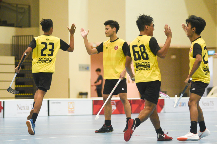 VJC players celebrating their first goal very early in the match. (Photo 1 © Iman Hashim/Red Sports)