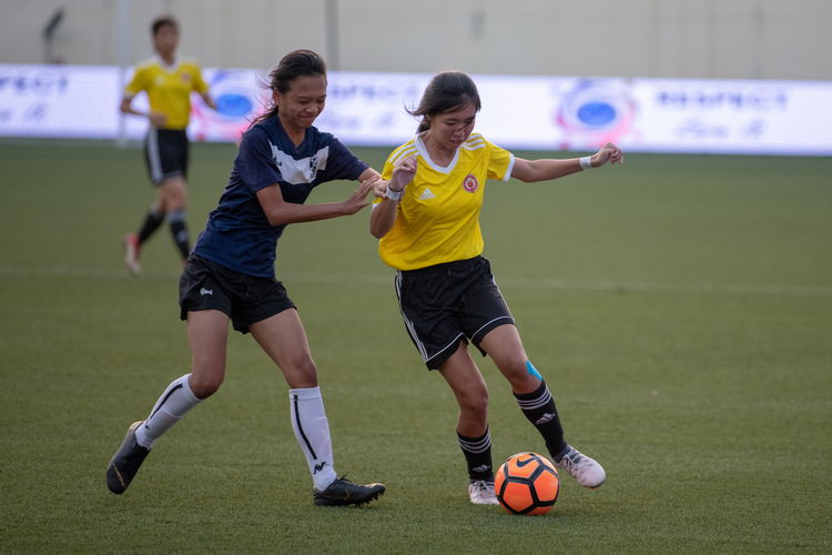 VJC defeated SAJC 3-0 to retain their title as A Division Football Girls champions.